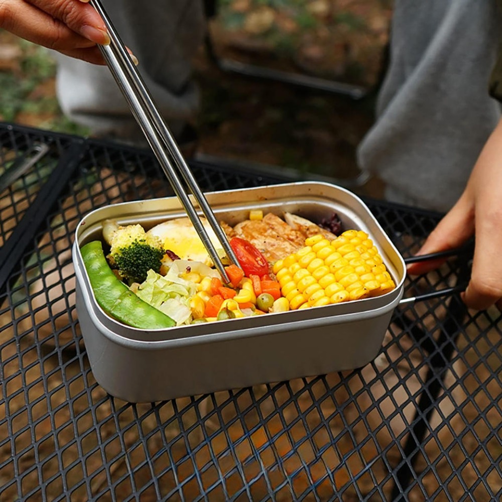 Camping Cooking Pot Set - Ultralight Tableware Camping Cookware Lunch Box