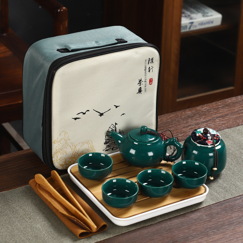 Camping Cooking Pot Set - Portable Travel Kung Fu Tea Set