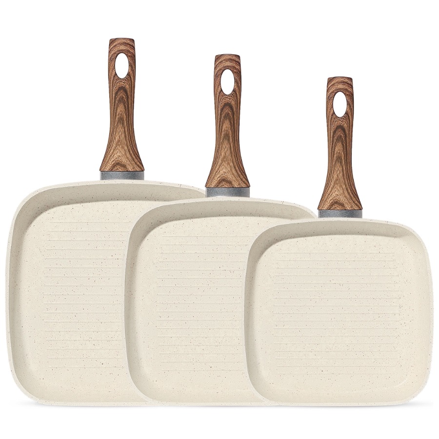 Camping Cooking Set Non Stick - Non-Stick Cookware Set Square Frying Pan
