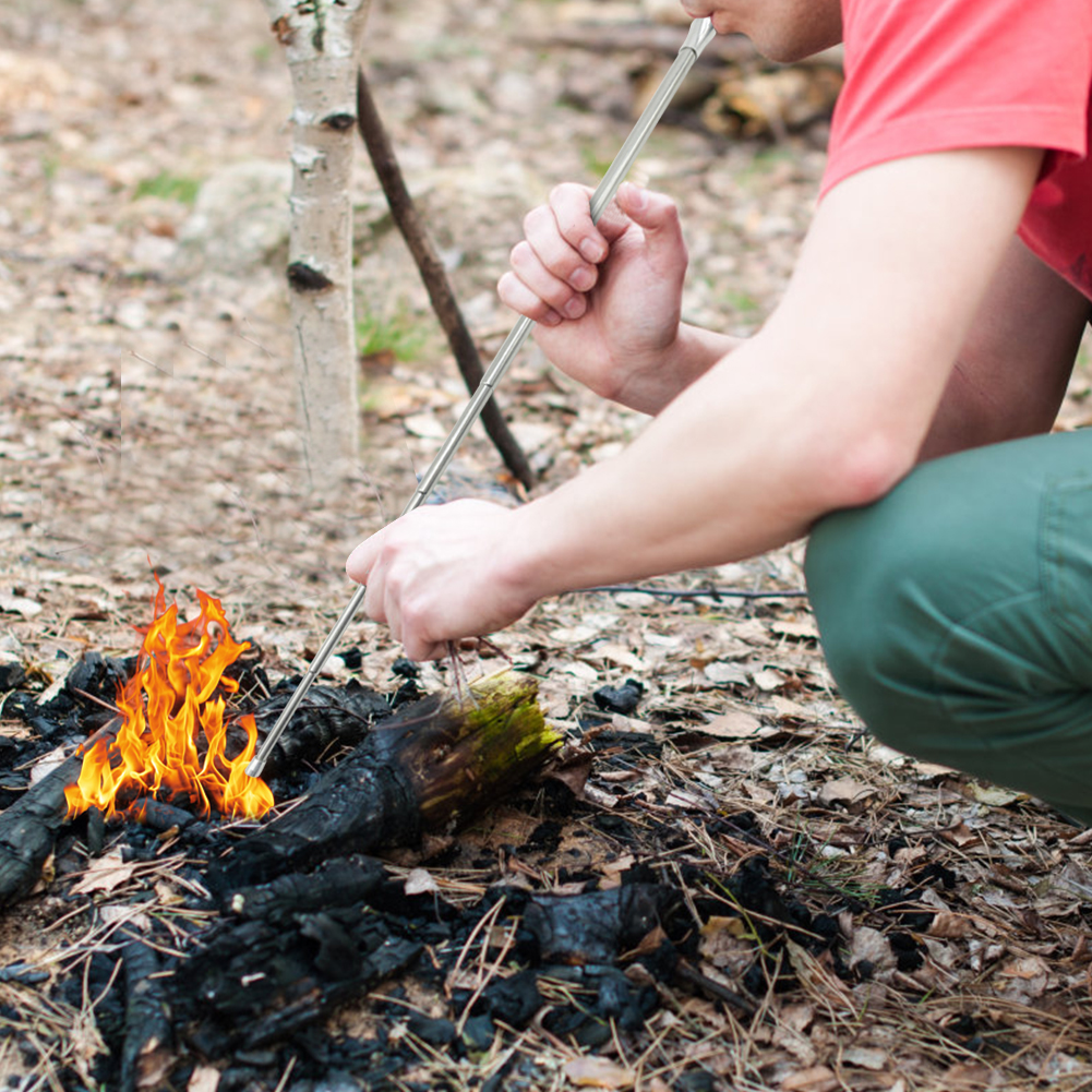 Campfire Cooking - Outdoor Cooking Blow Fire Tube Portable
