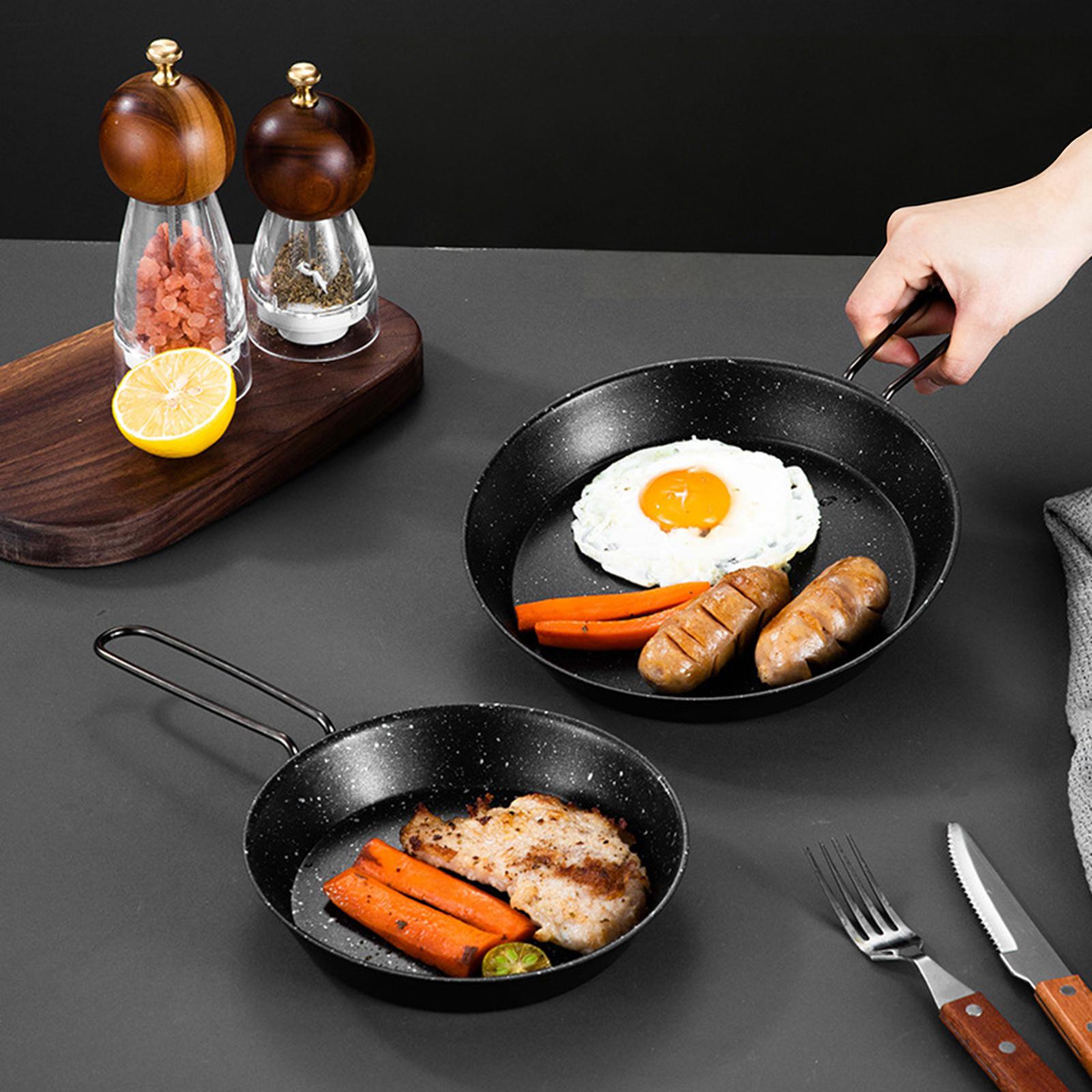 Camping Cooking Frying Pan - Durable Stainless Steel Folding Camping Fry