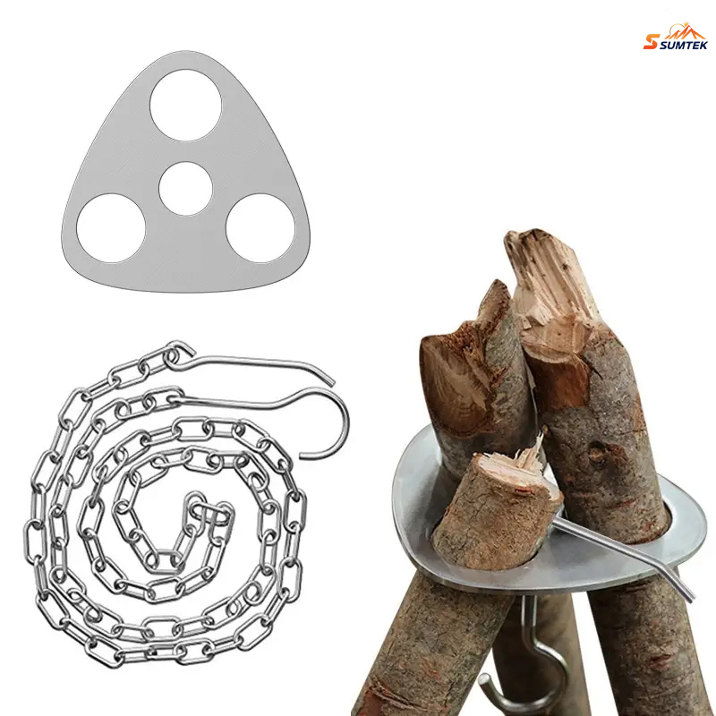 Campfire Cooking - Stainless Steel Portable Camping Tripod Hanger