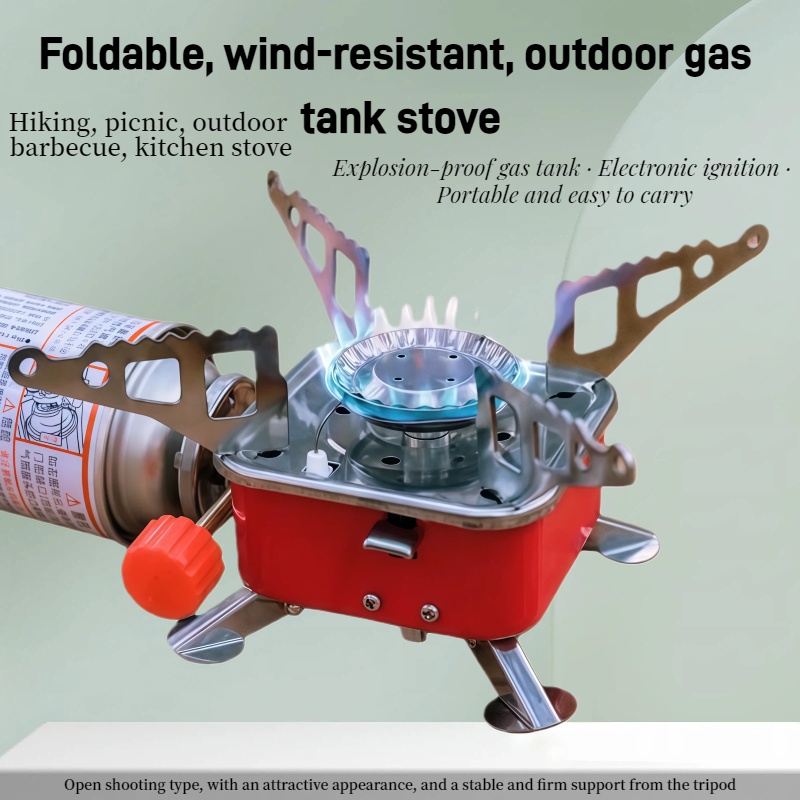 Camping Cooking Roll - Outdoor Mini Square Stove Camping Cooking