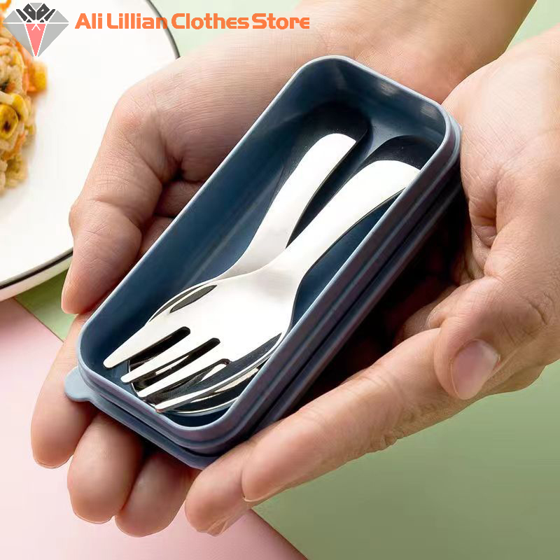 Camping Cooking Roll - Mini Portable Spoon Fork Tableware Outdoor