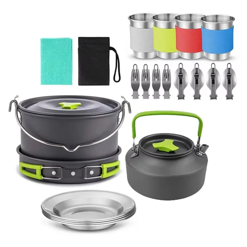 High Quality Outdoor Lightweig - Quality Camping Cooking Set recension och pris