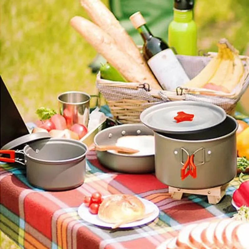 High Quality Outdoor Lightweig - Quality Camping Cooking Set recension och pris