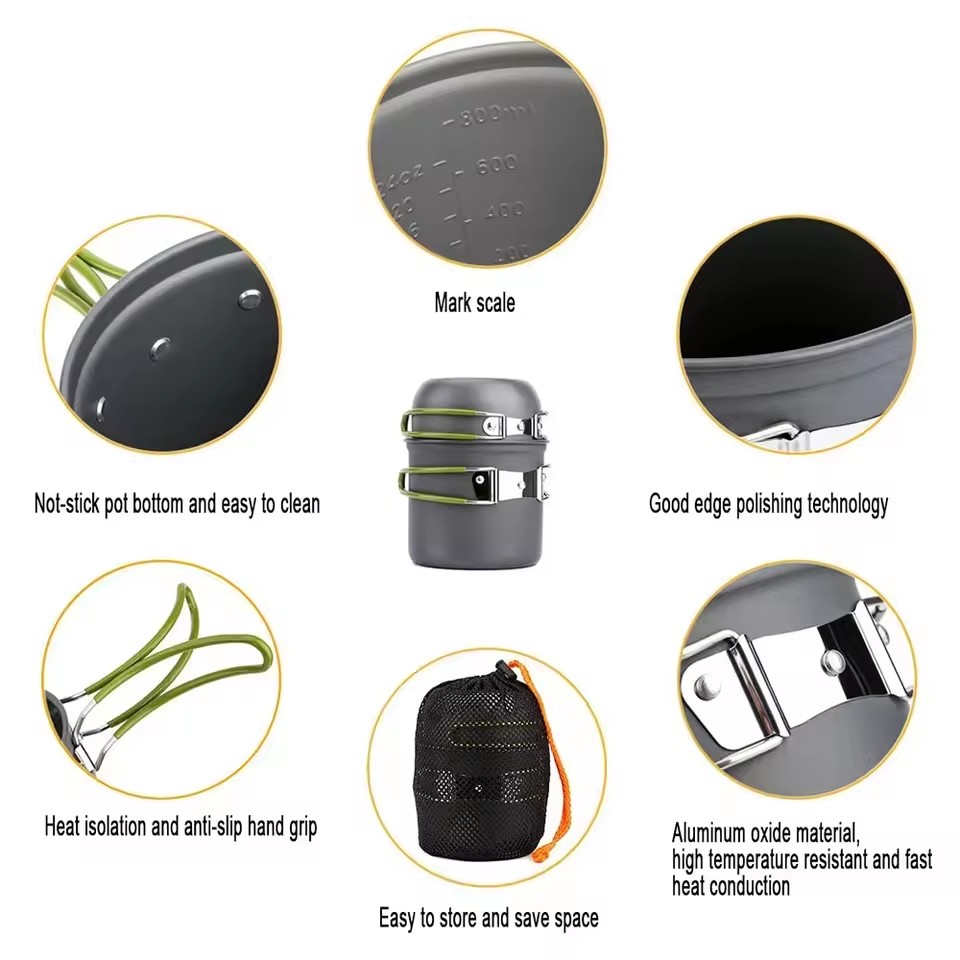 Ultralight Camping Cookware Me - Camping Cooking Roll recension och pris