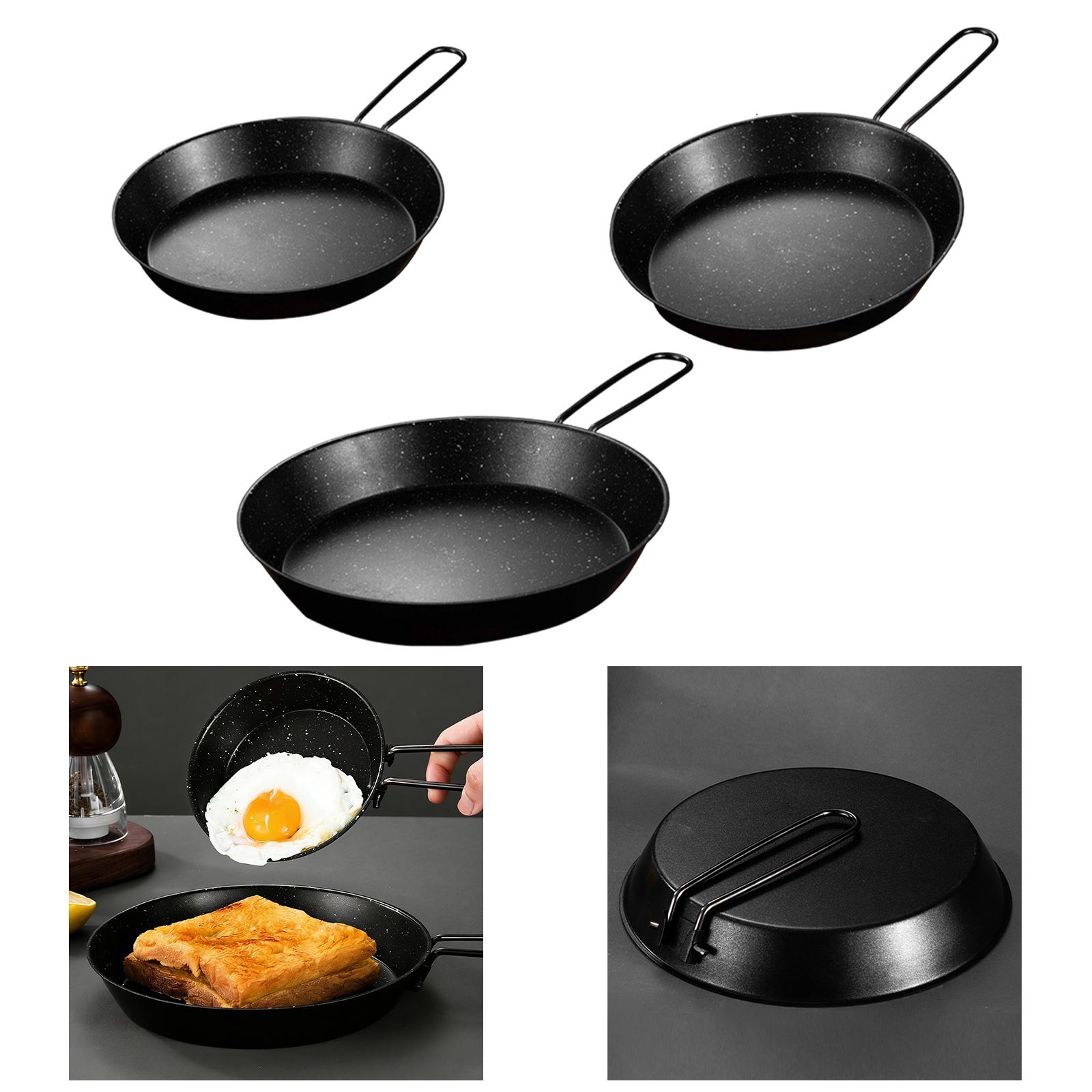 Durable Stainless Steel Foldin - Camping Cooking Frying Pan recension och pris