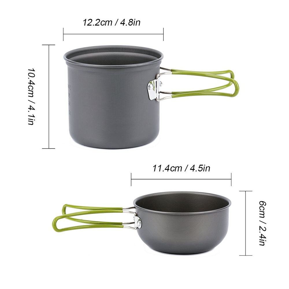 Ultralight Camping Pots Cookwa - Camping Cooking Pot Set recension och pris
