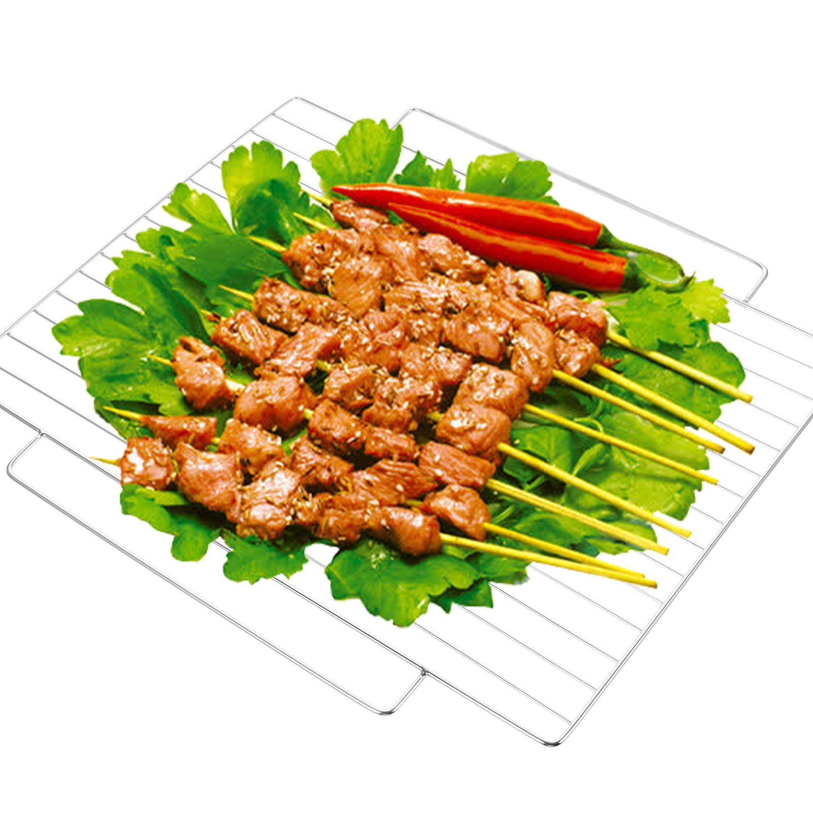 Stainless Steel Grill Net Smal - Camping Cooking Vegetables recension och pris