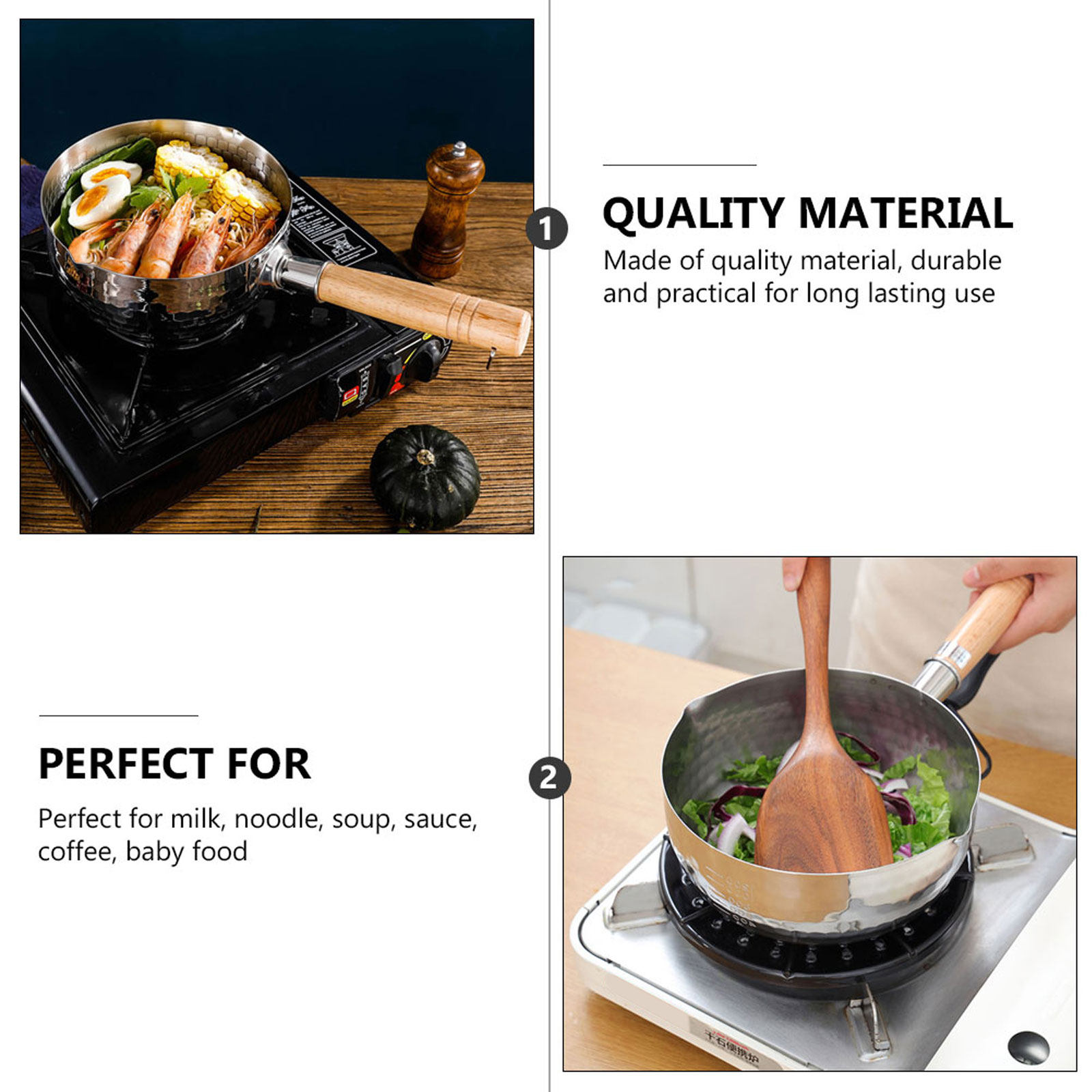 1Pcs Milk Saucepan Stainless S - Camping Cooking Ring recension och pris