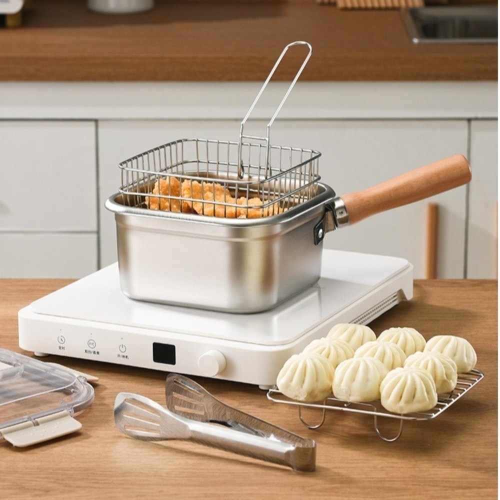 Portable Stainless Steel Fryin - Camping Cooking Set Non Stick recension och pris