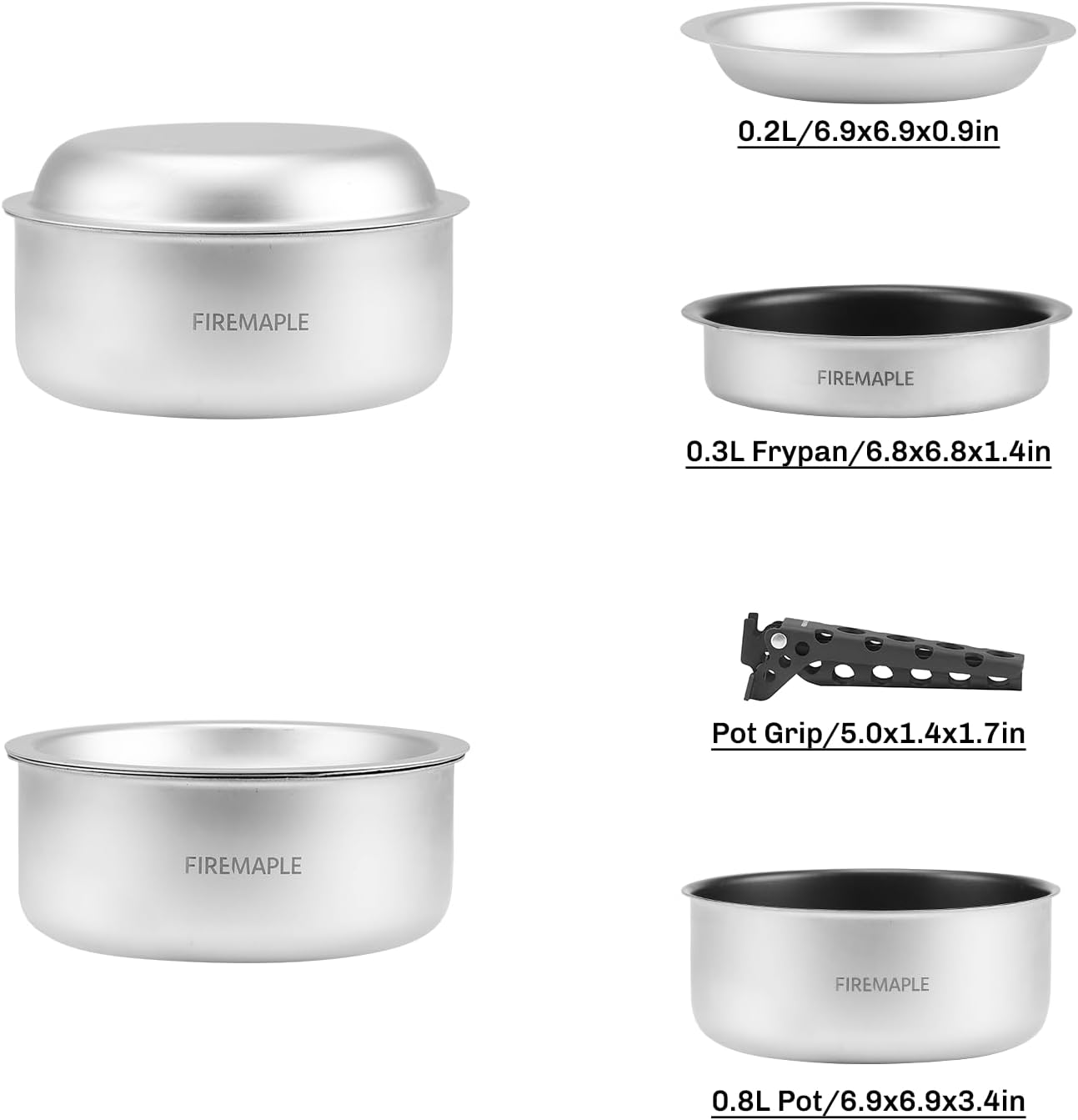 Fire-Maple Frost Ultralight Al - Camping Cooking Set Non Stick recension och pris