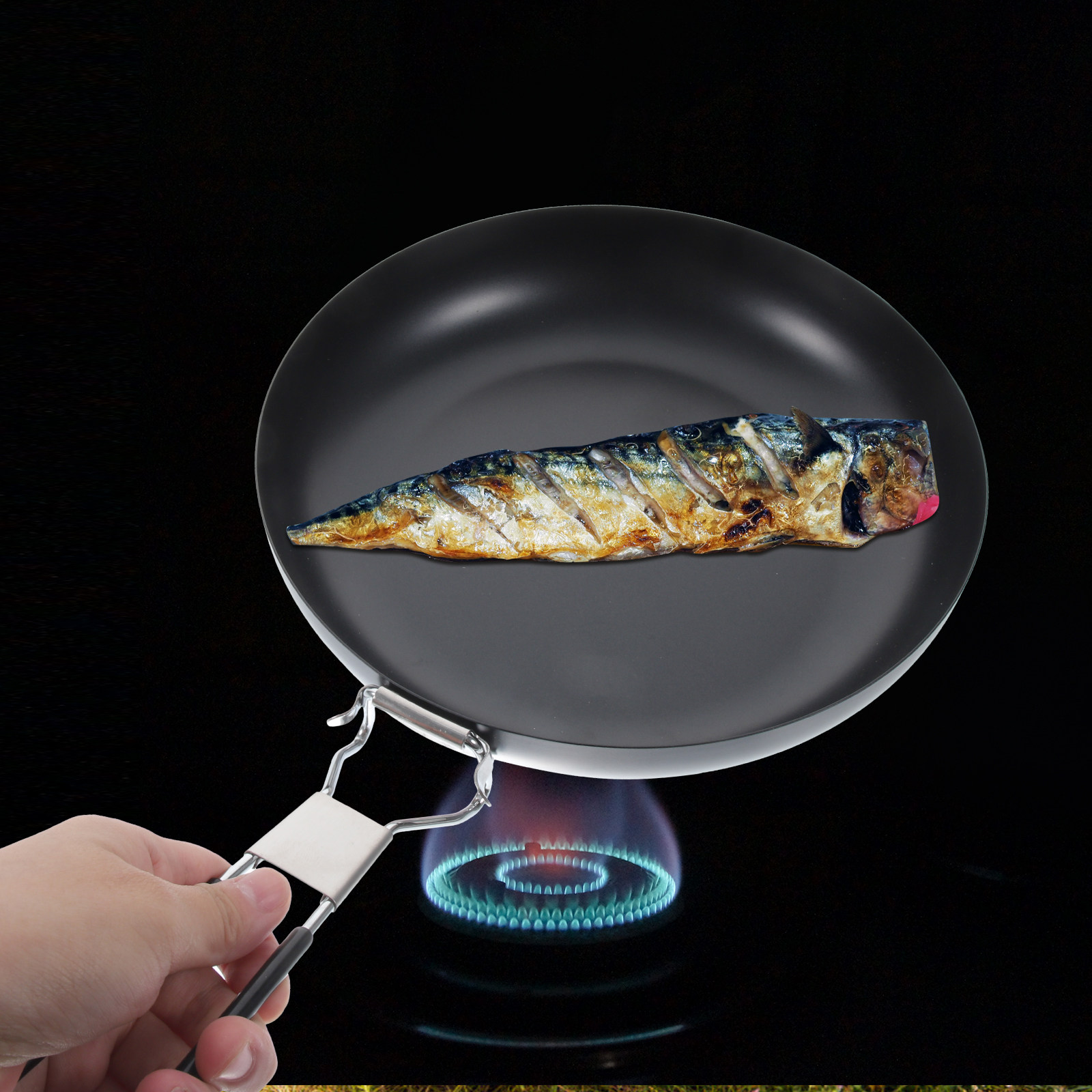 Portable Folding Iron Camping  - Camping Cooking Frying Pan recension och pris