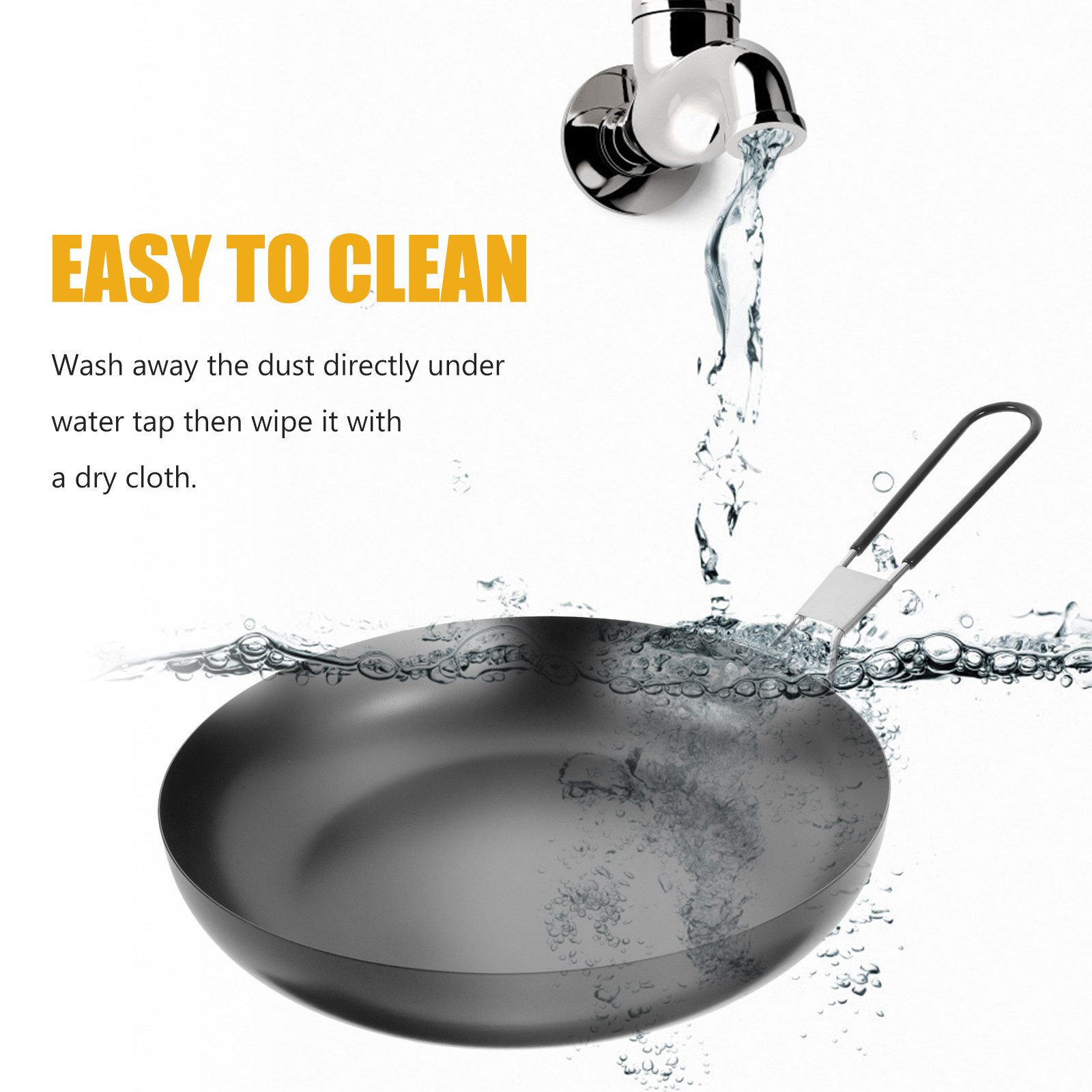 Portable Folding Iron Camping  - Camping Cooking Frying Pan recension och pris