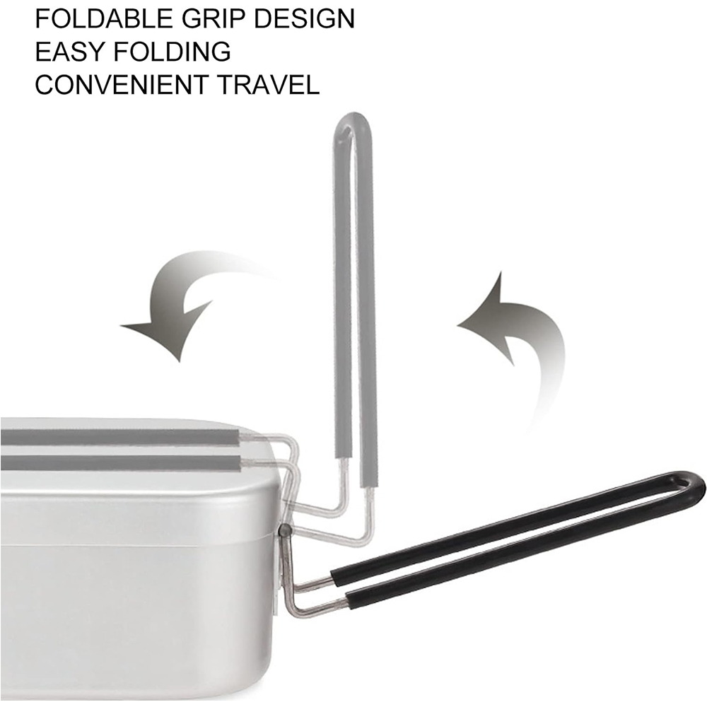 800ML Aluminum Lunch Boxes Out - Camping Cooking Roll recension och pris