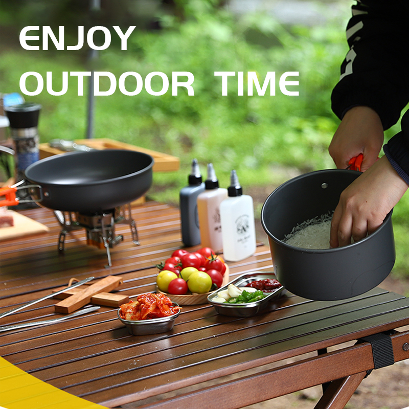 Camping Cooking Set, Outdoor K - Camping Cooking Pot Set recension och pris
