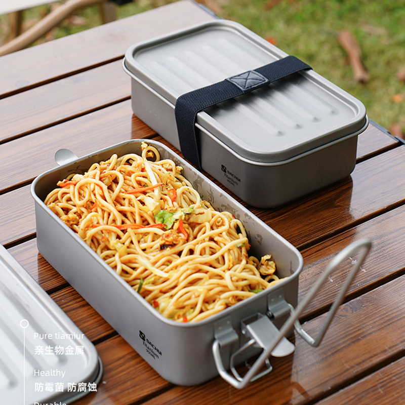 900ml Sealed Titanium Lunch Ca - Campfire Cooking recension och pris