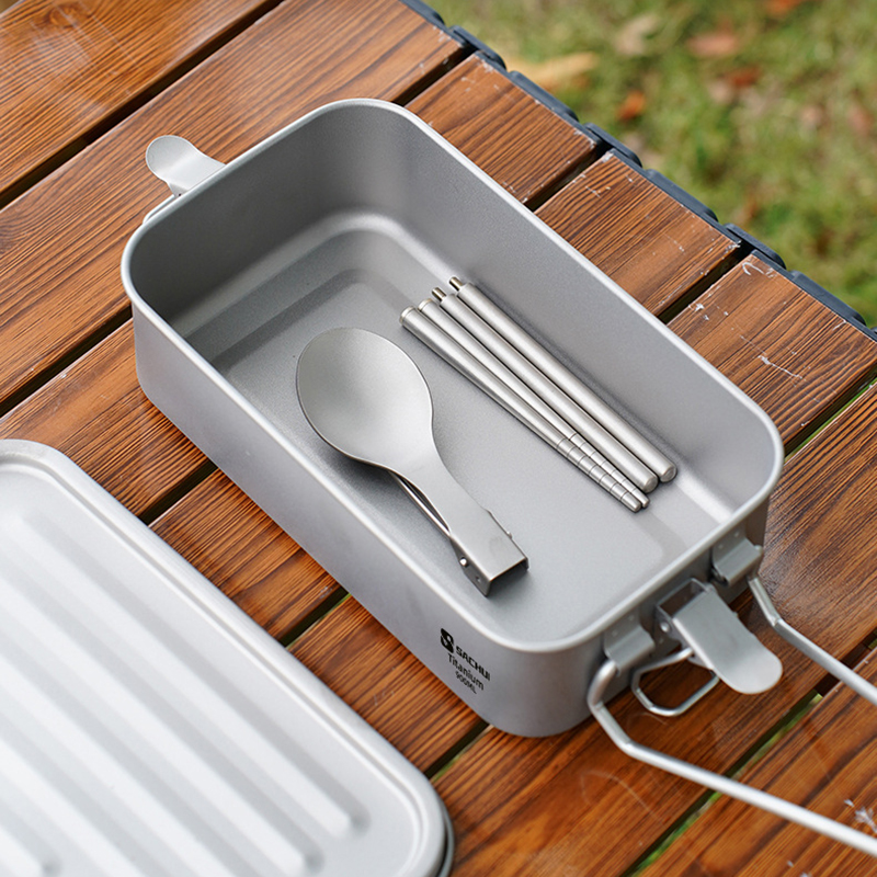 900ml Sealed Titanium Lunch Ca - Campfire Cooking recension och pris