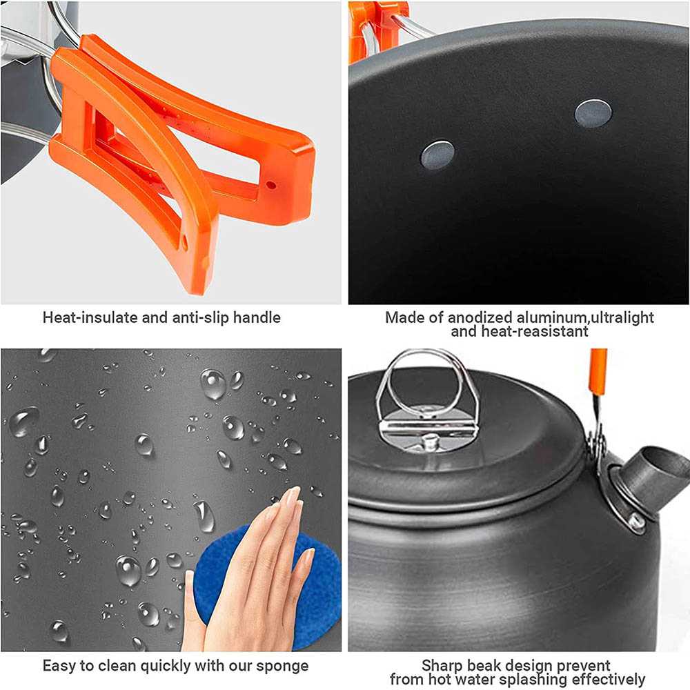 1pcs/1set Camping Cookware Kit - Camping Cooking Pot Set recension och pris