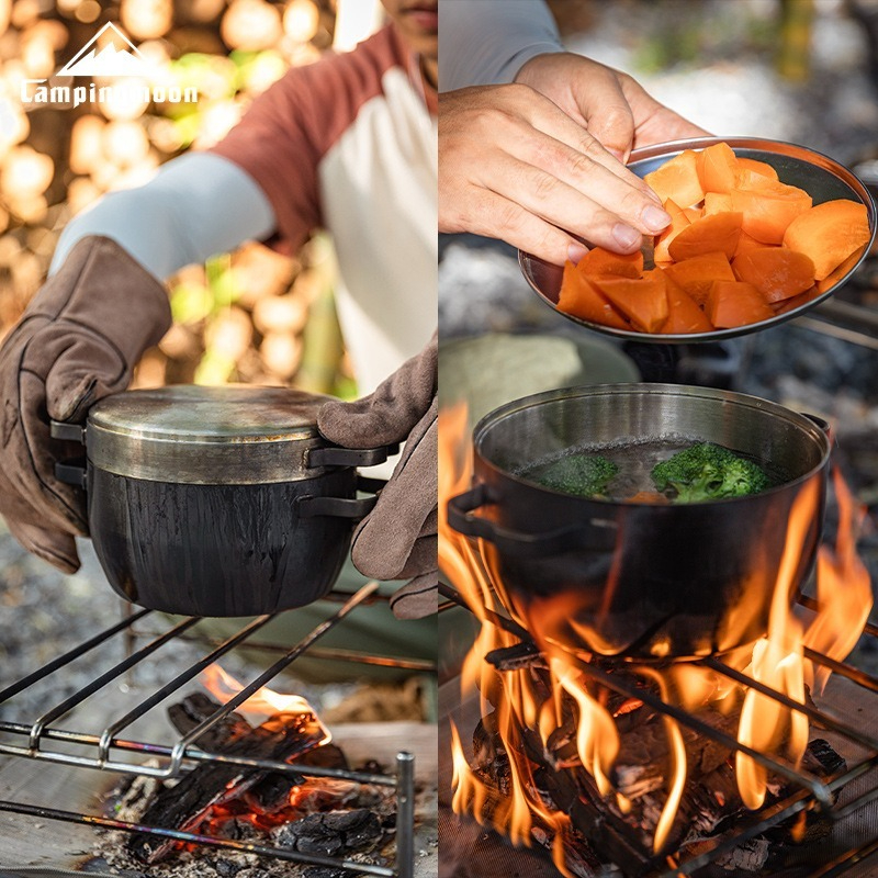 DO-25 thickened stainless stee - Camping Cooking Frying Pan recension och pris