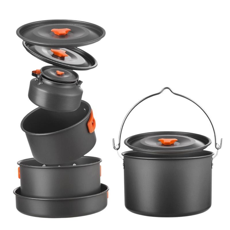 [SP]Camping Cookware Set Alumi - Camping Cooking Set Non Stick recension och pris