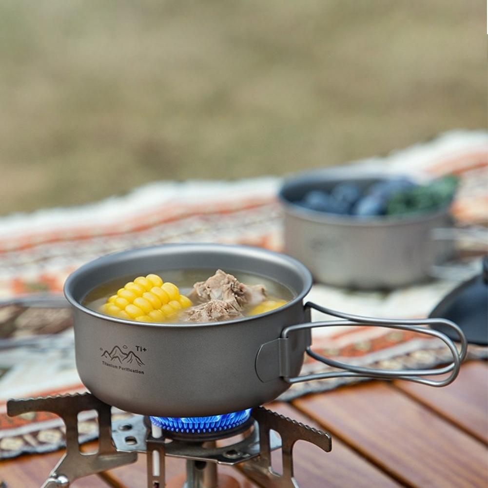 Ultralight Camping Pot Portabl - Camping No Cooking Meals recension och pris