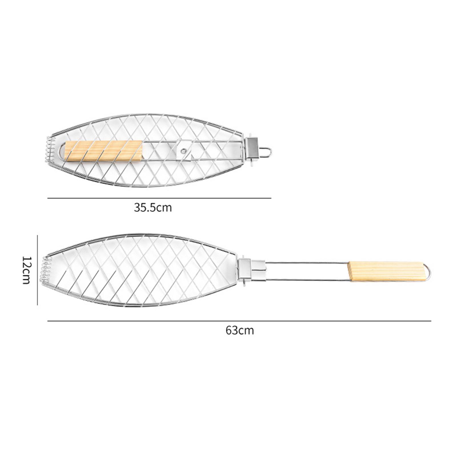 BBQ Grill Basket Portable with - Camping Cooking Vegetables recension och pris