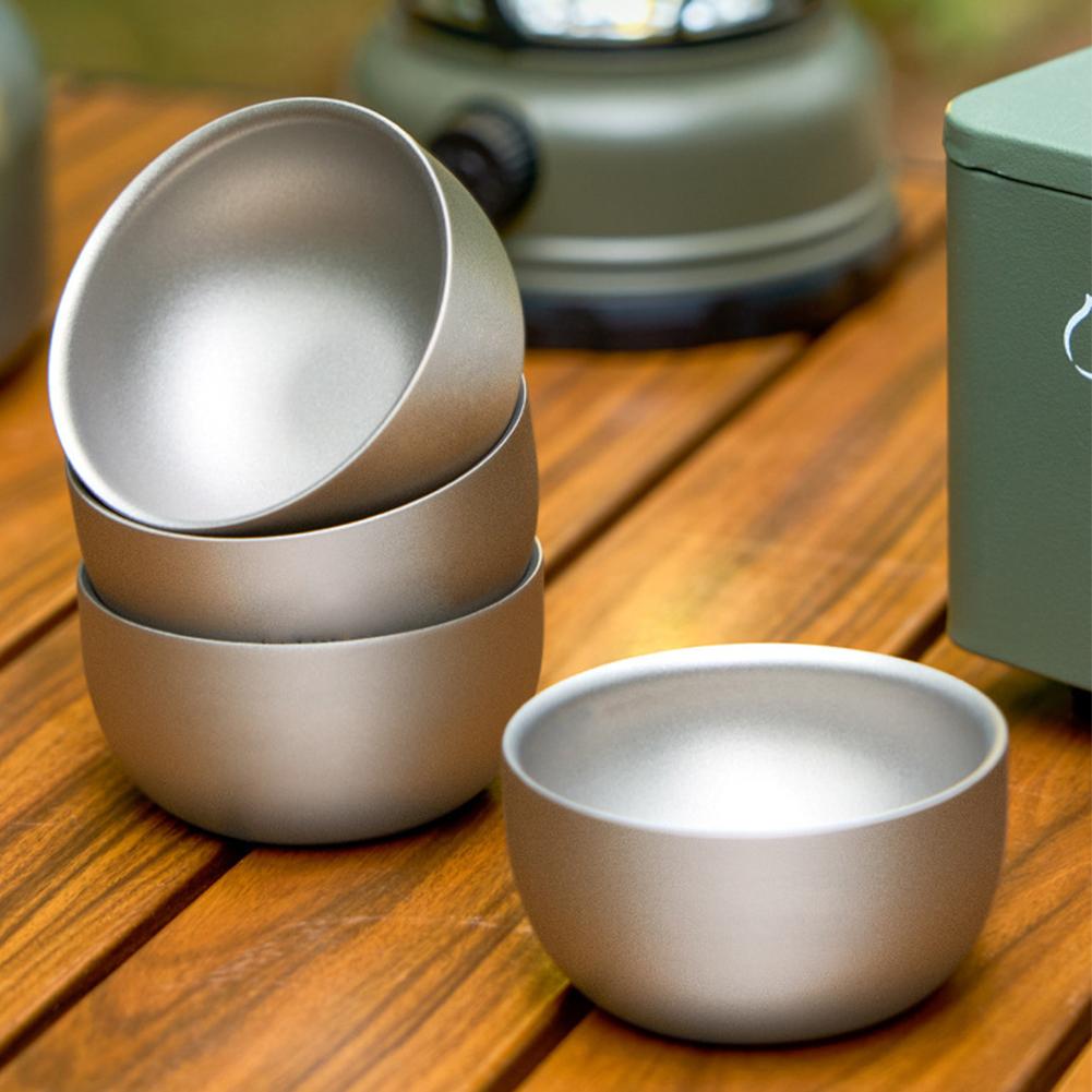 D2 Pure Titanium Double-layer  - Camping Cooking Pot Set recension och pris