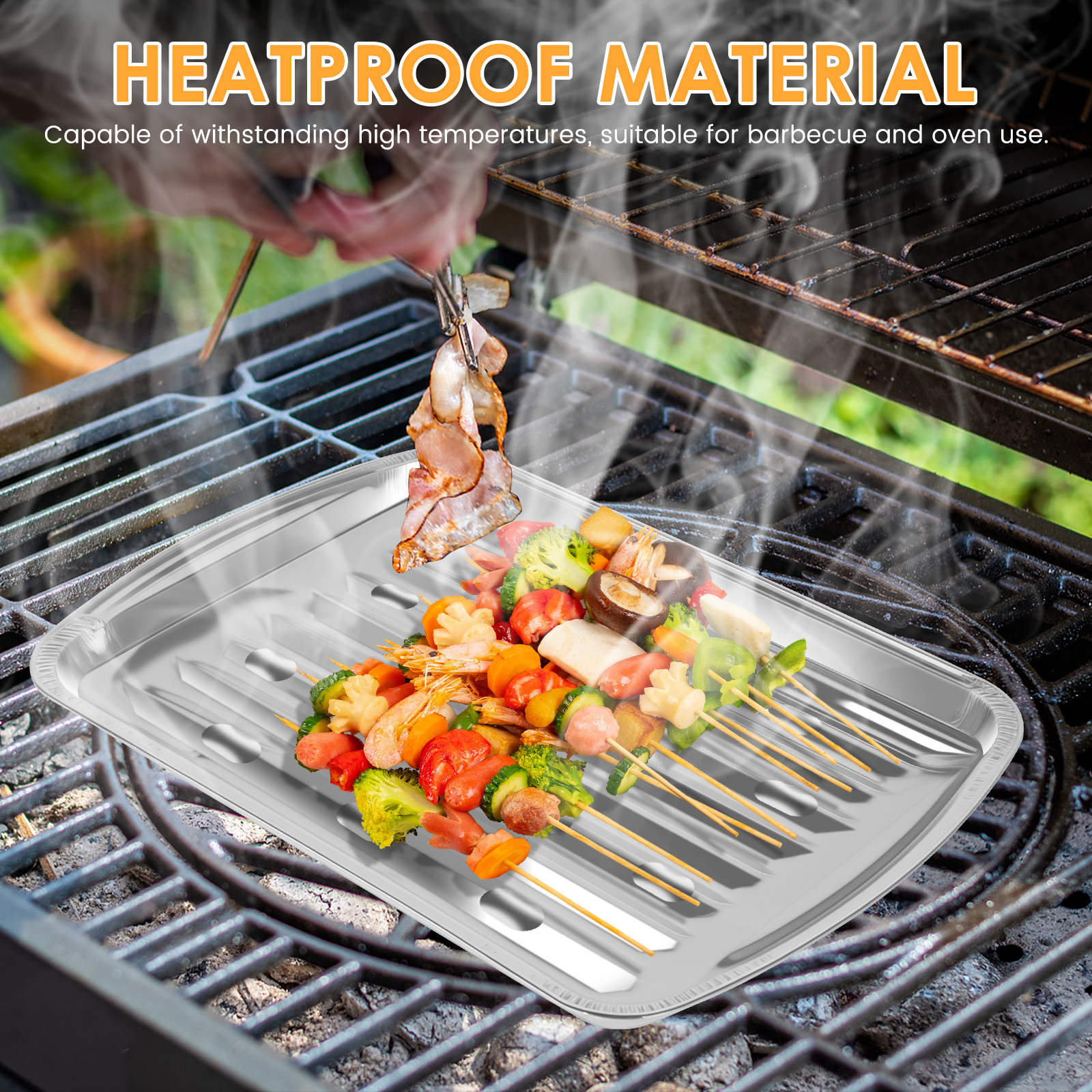Aluminum Foil Trays Non-Stick  - Camping Cooking Tools recension och pris