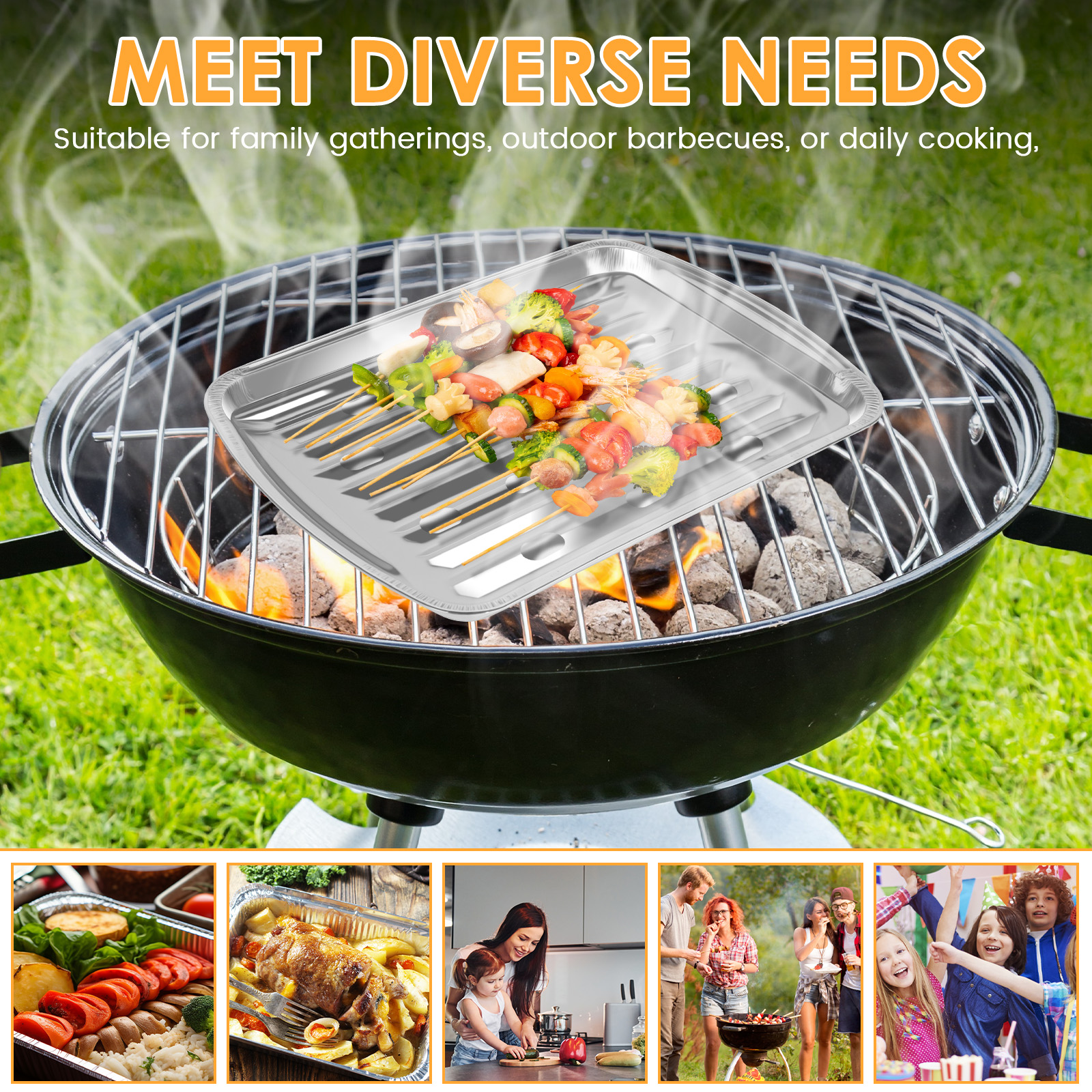 Aluminum Foil Trays Non-Stick  - Camping Cooking Tools recension och pris