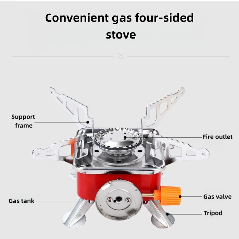 Outdoor Mini Square Stove Camp - Camping Cooking Roll recension och pris