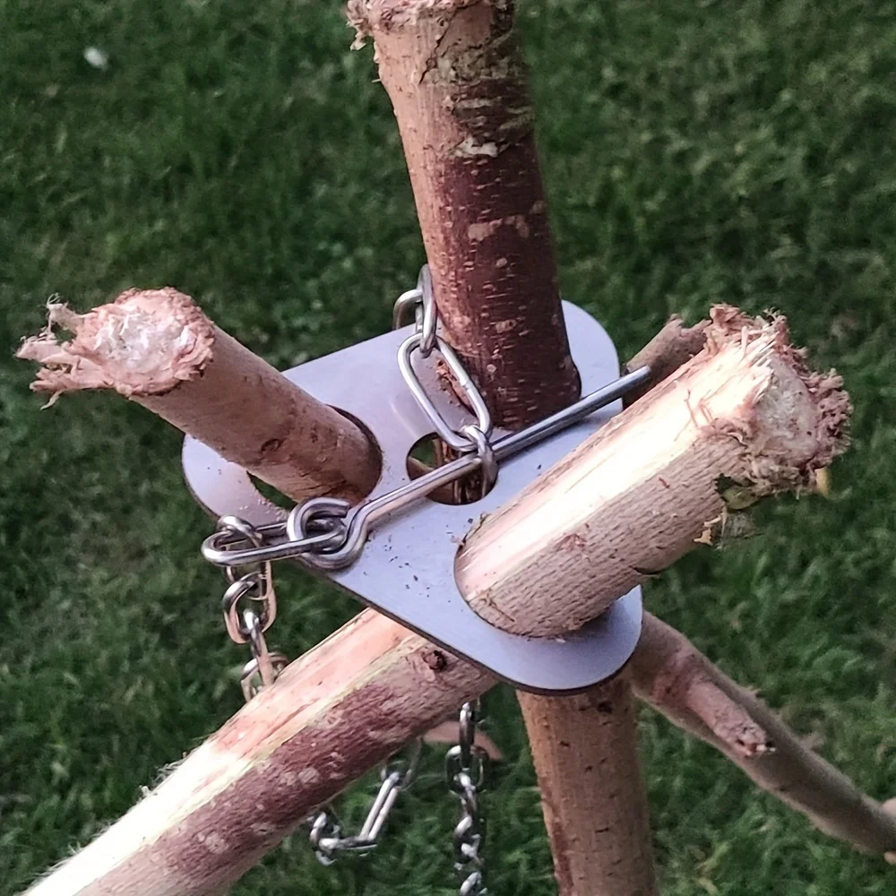 Outdoor BBQ Tripod Portable De - Campfire Cooking recension och pris
