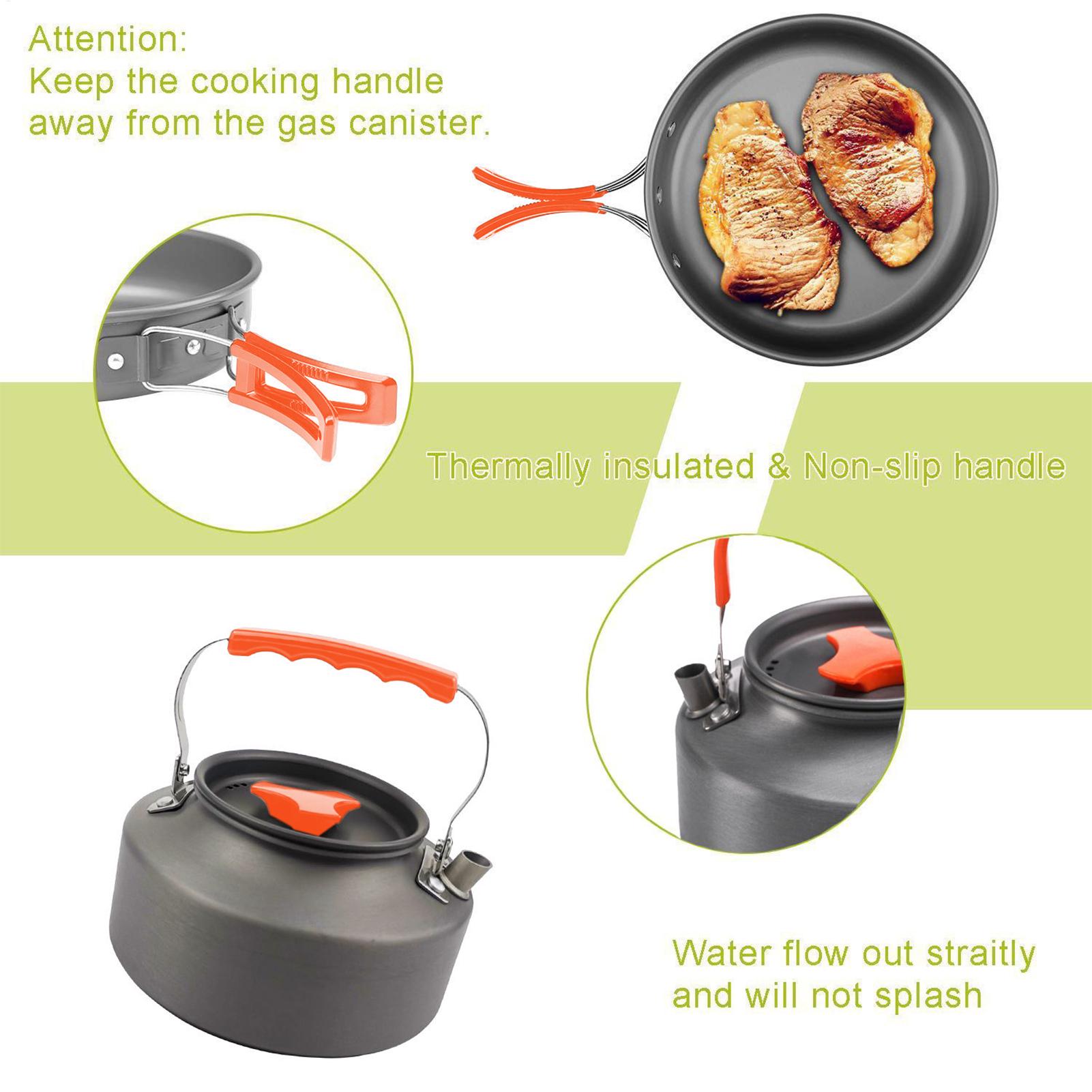 Backpacking Cooking Set Campin - Camping Cooking Set Non Stick recension och pris
