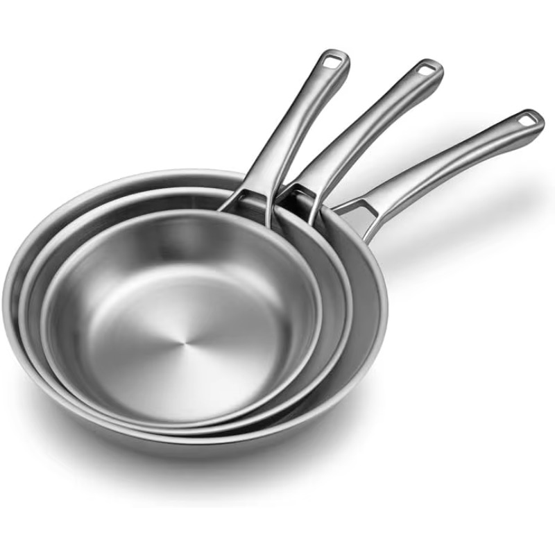 Three-layer stainless steel fr - Quality Camping Cooking Set recension och pris