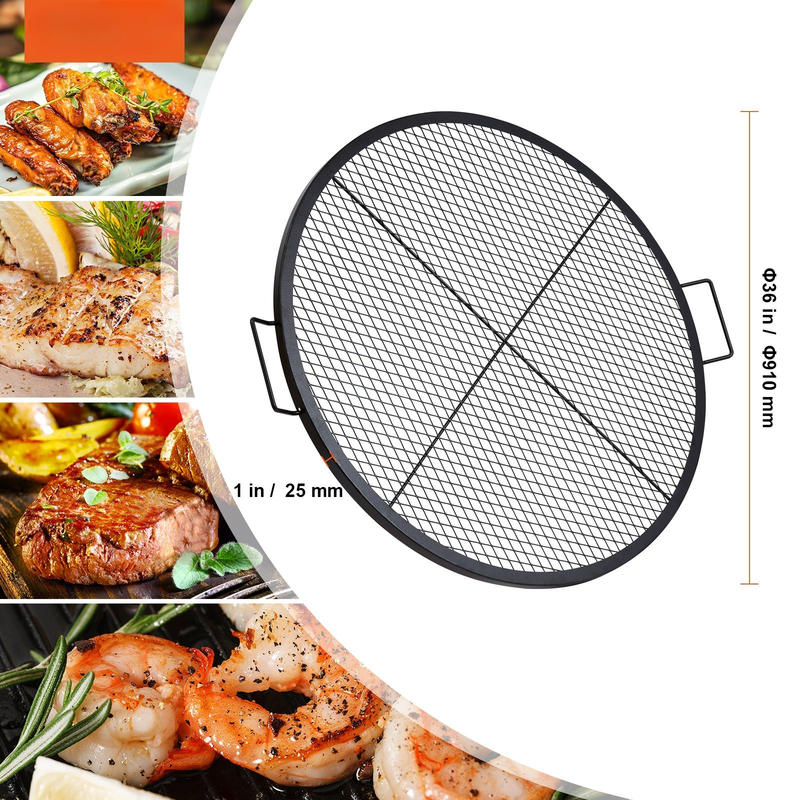 Black Round Cooking Grid 36 In - Campfire Cooking recension och pris