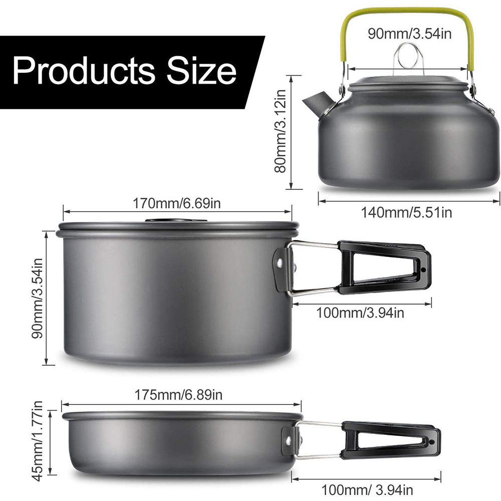 Outdoor camping cookware set m - Campfire Cooking recension och pris