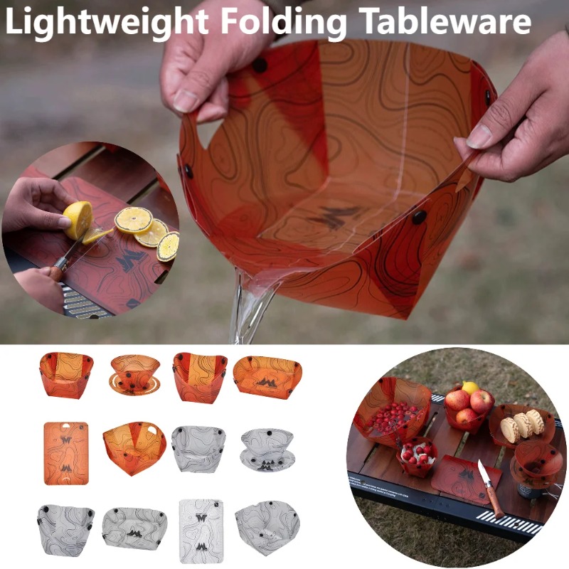 Foldable Camping Tableware Por - Camping Cooking Roll recension och pris